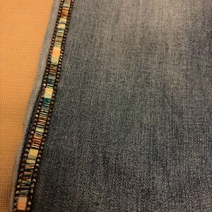 Renaur Jeans Skinny Embellished Blue Jeans Size 4 boho, bling